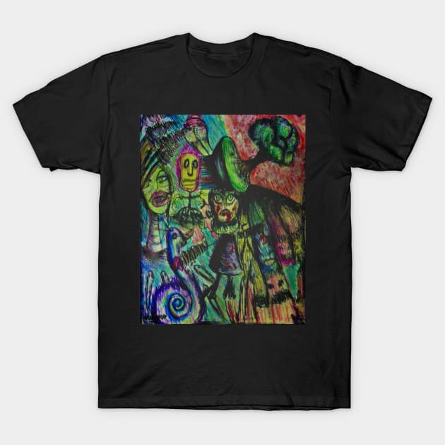 Spiraling nightmares T-Shirt by Meta.morph